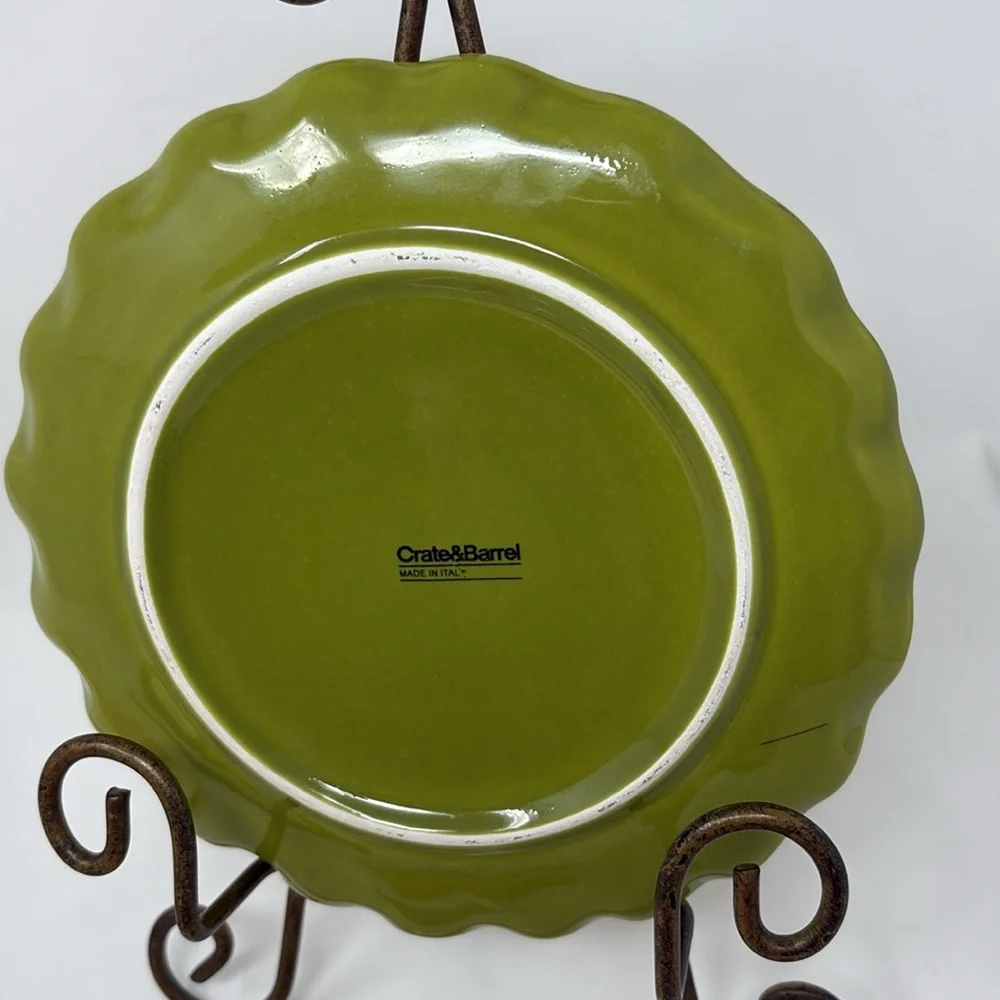 CRATE & BARREL Set of 4 Harvest Fruit Salad Plates